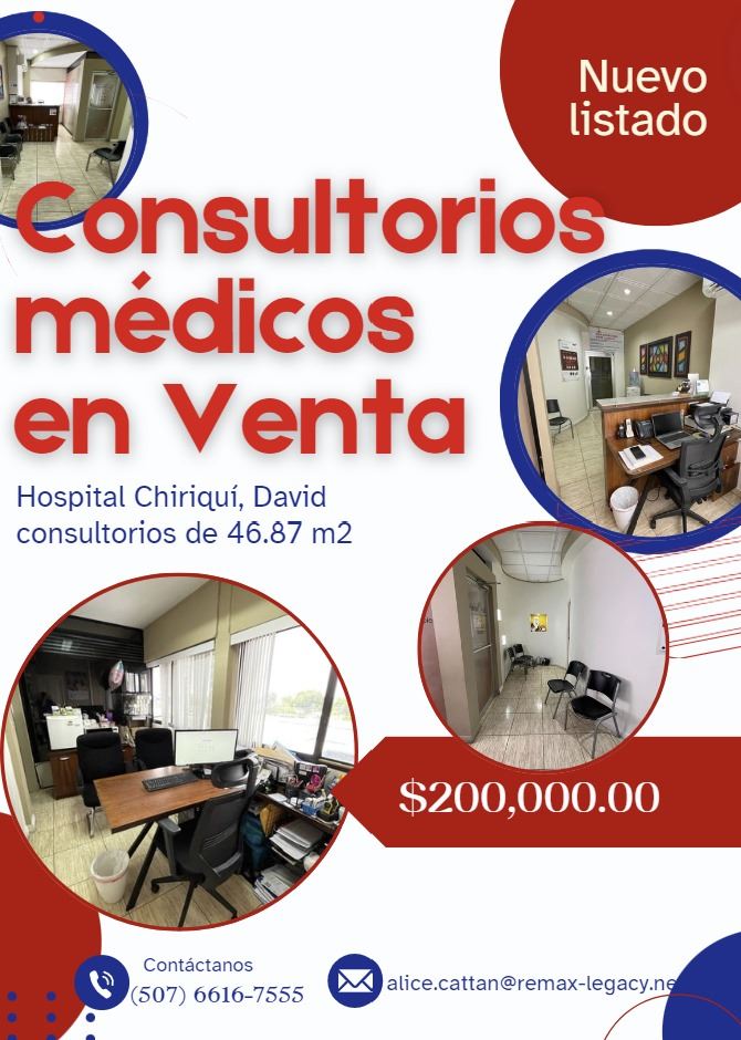 RE/MAX real estate, Panama, Chiriqui Montaña - David, For Sale: Fully Furnished Medical Office in Hospital Chiriquí - Ready for Use!