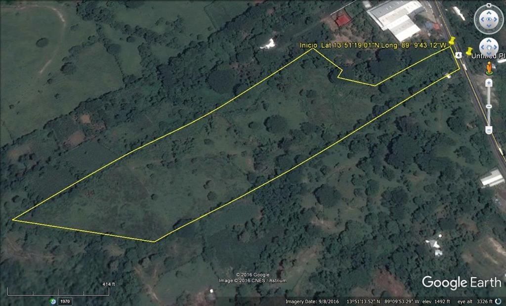 LAND AVAILABLE IN GUAZAPA 10 APPLES INDUSTRIAL AREA