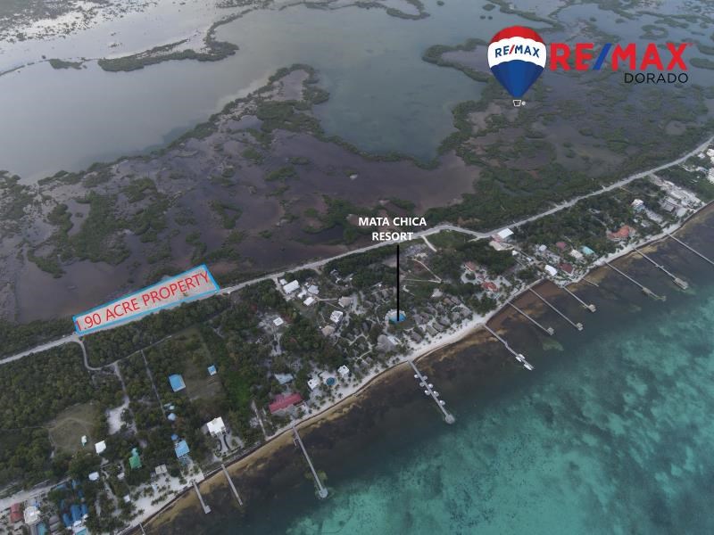 RE/MAX real estate, Belize, Ambergris Caye, 1.90 Acre- Road Side Property North of San Pedro