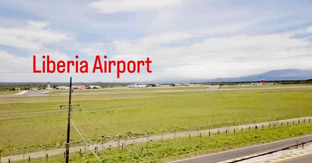 Lot in front of the Liberia airport