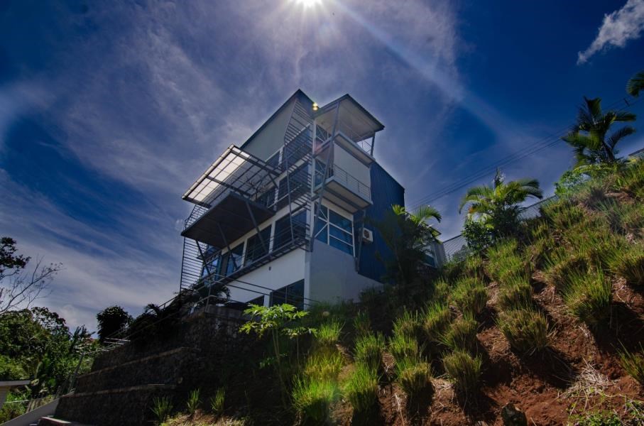 Modern Marvel in Arenal Area of Costa Rica, 5 Levels, Elevator, Indoor Pool and Jacuzzi w Volcano Views