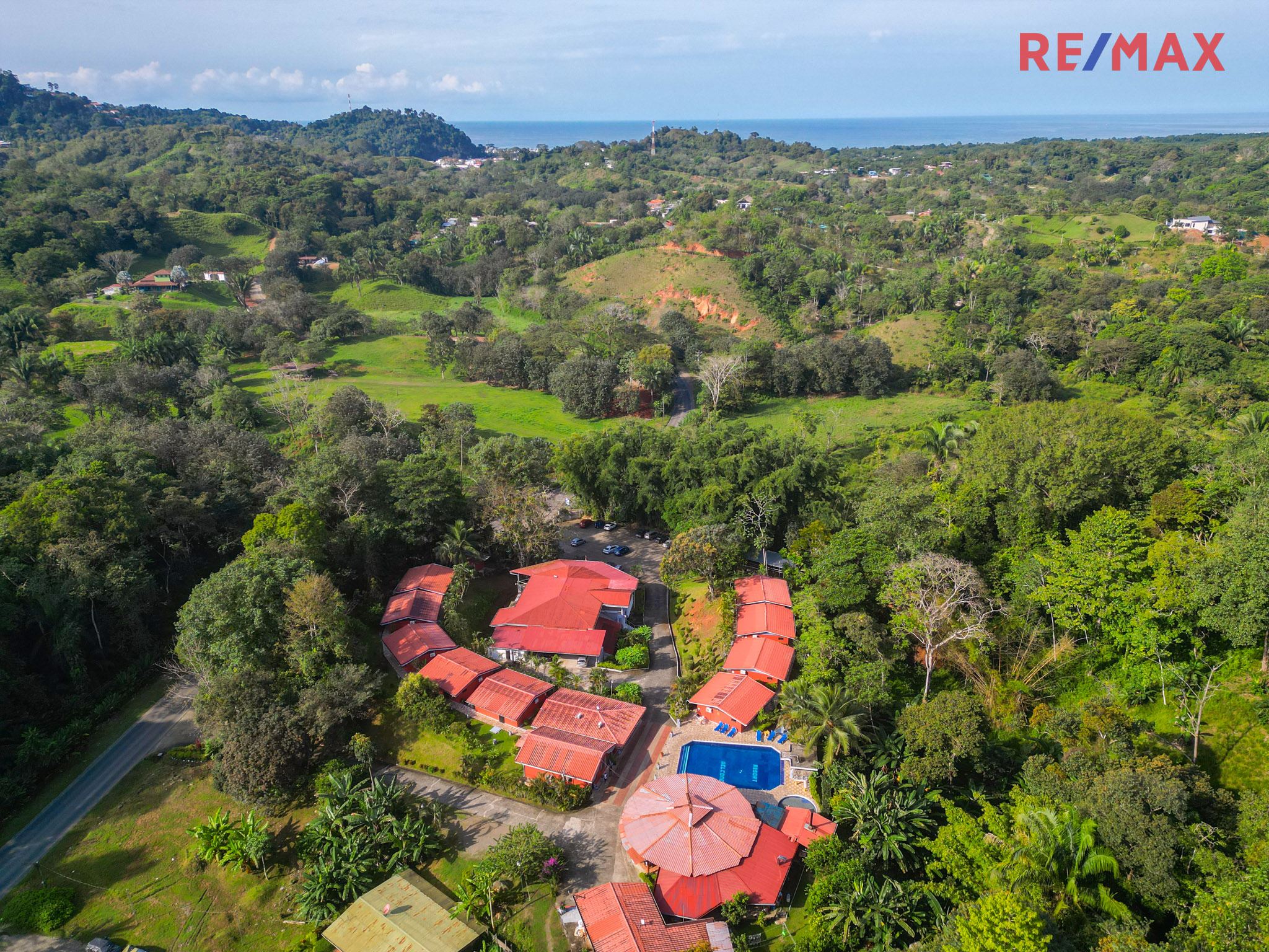 RE/MAX real estate, Costa Rica, Quepos, 7 Hectare Resort with 20 Rooms, Restaurant, Full Gym, Pools, Large Parking & Jungle - In Manuel Antonio (SELLER FINANCING)